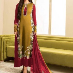 Shamoze Silk Unstitch Suit 3pc 02